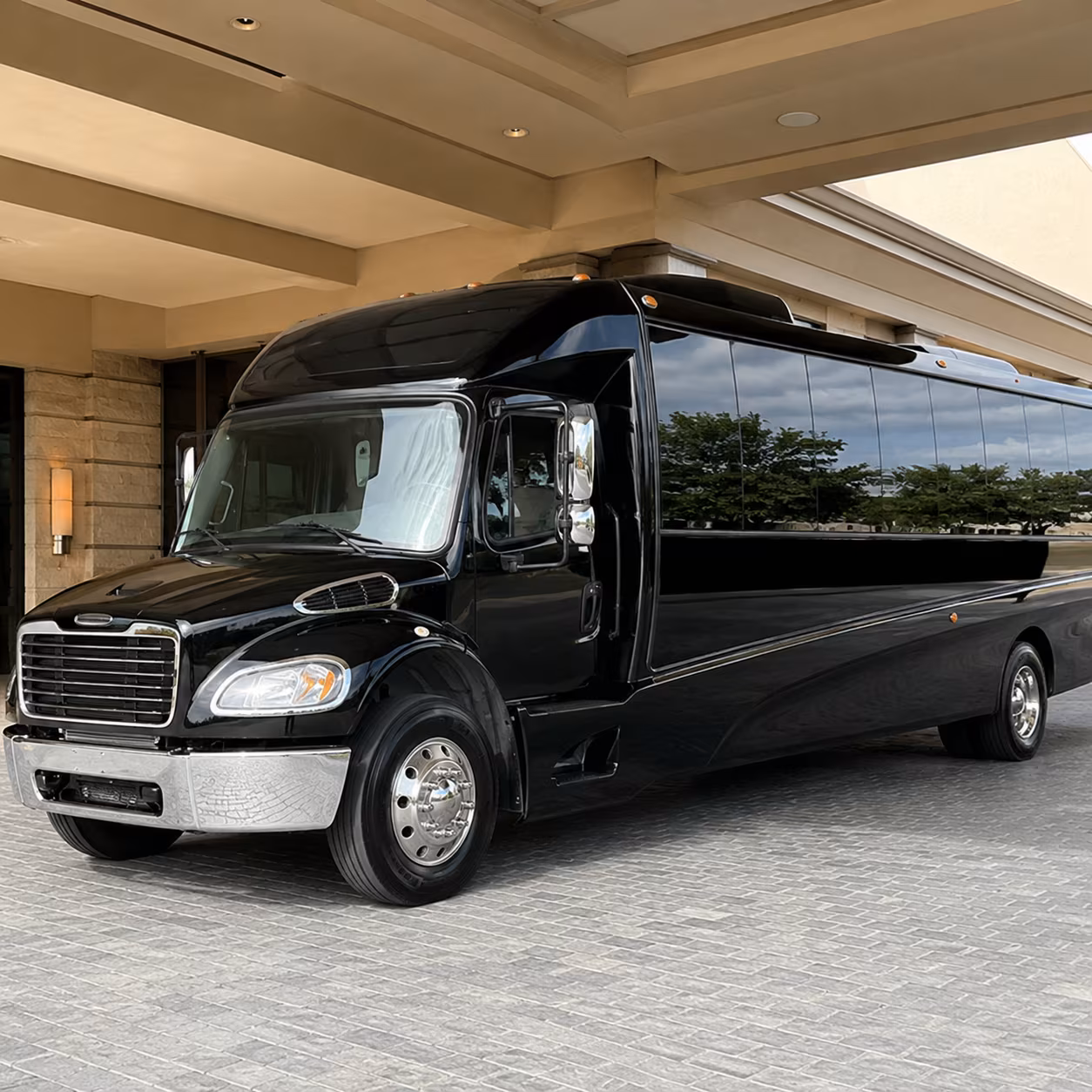 Bakersfield Airport Shuttle & Transportation party bus exterior