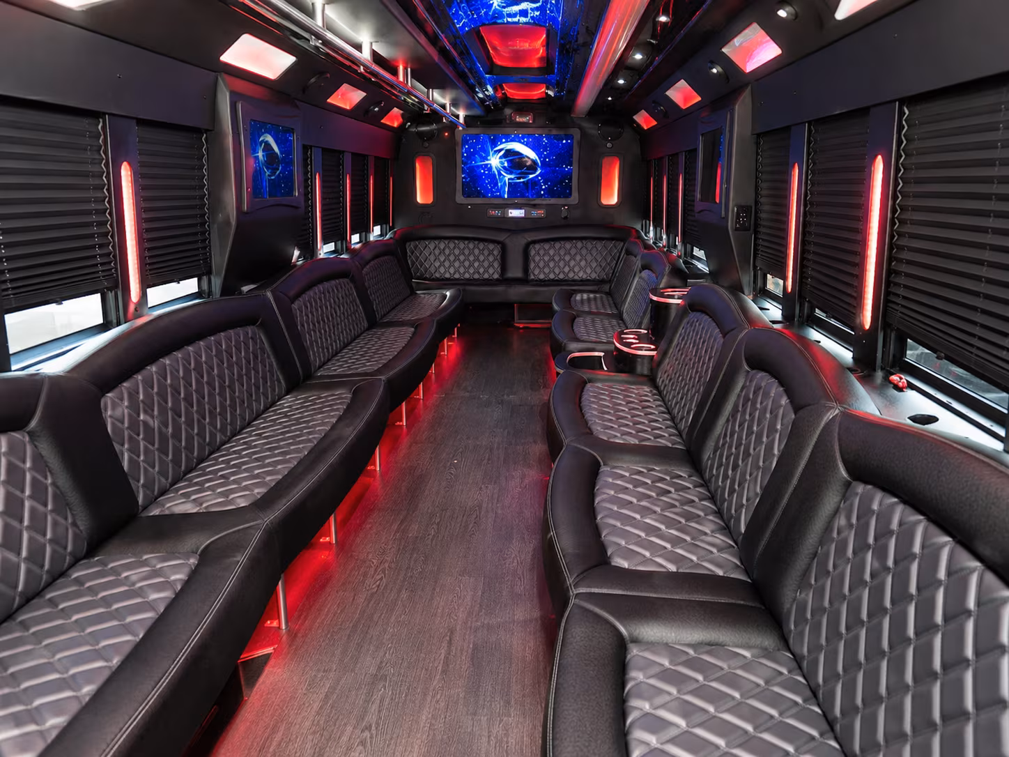 Bakersfield Bachelor & Bachelorette Transportation party bus exterior