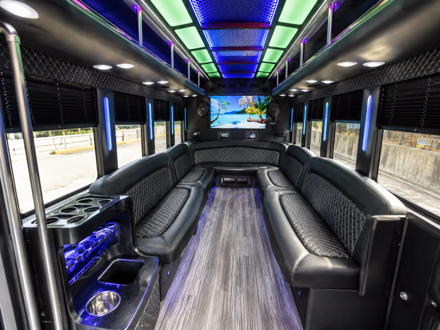 Bakersfield Bachelor & Bachelorette Transportation party bus exterior