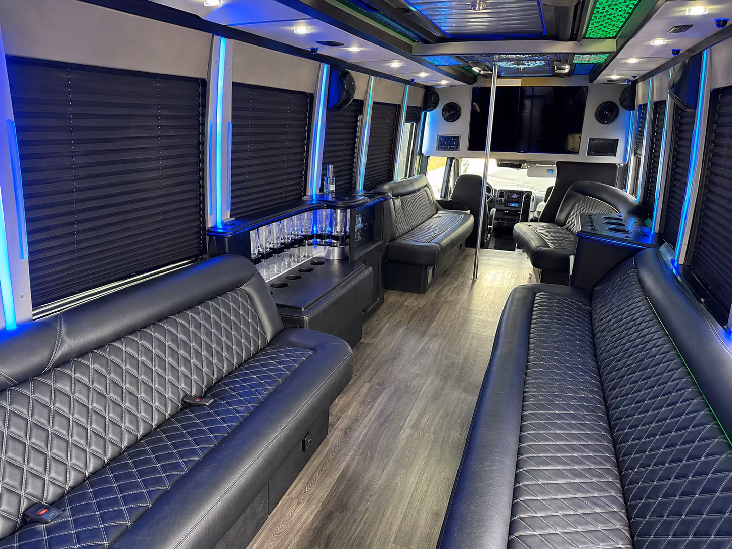 Bakersfield Bachelor & Bachelorette Transportation onboard seating