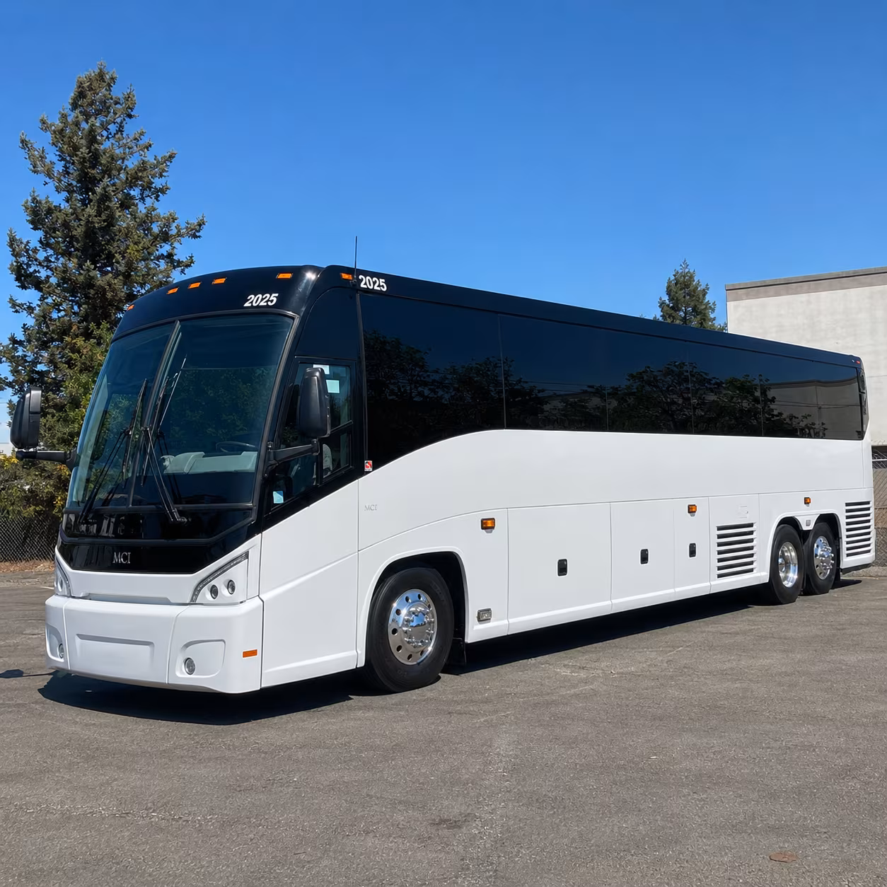 Bakersfield Corporate Transportation party bus exterior