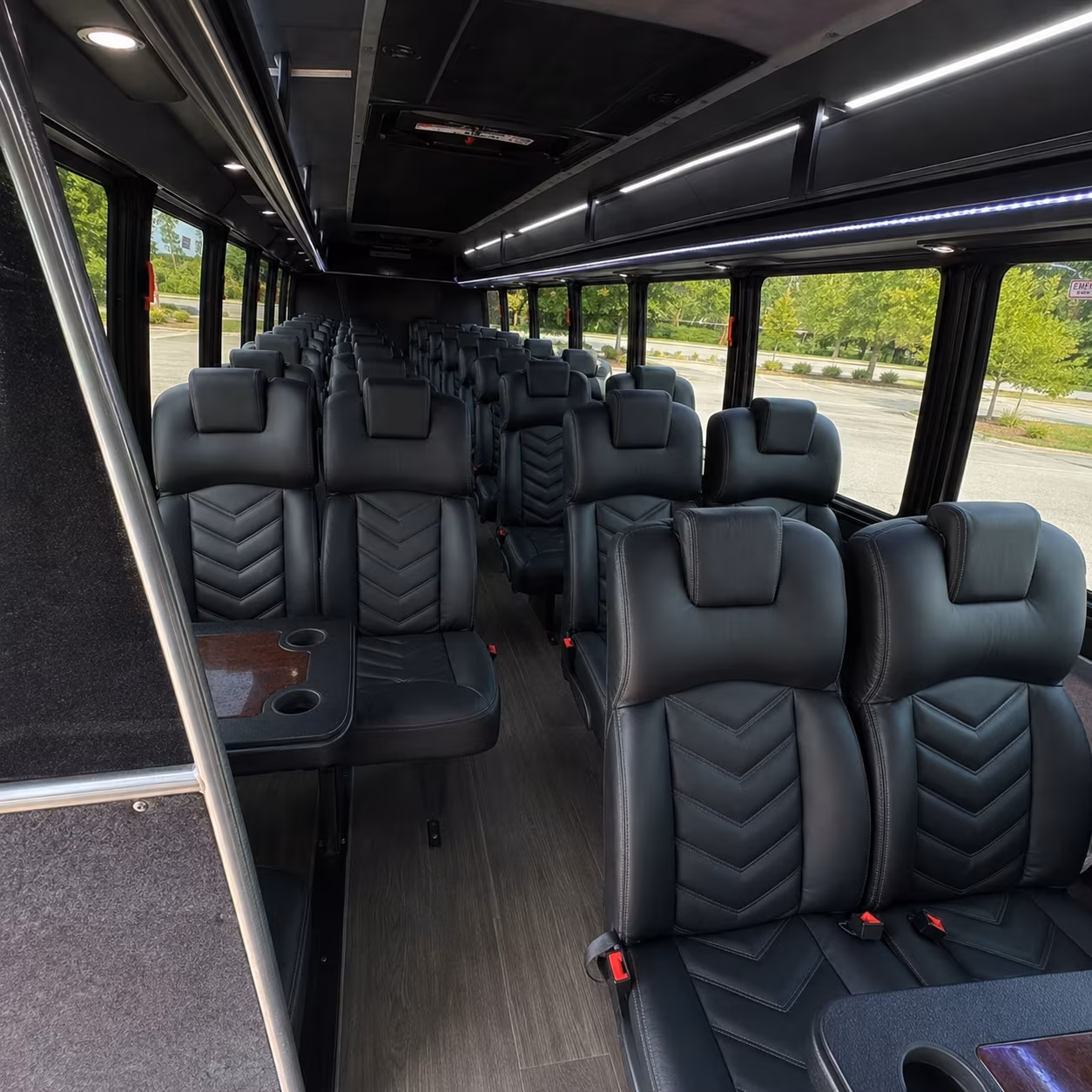 Bakersfield Corporate Transportation party bus exterior