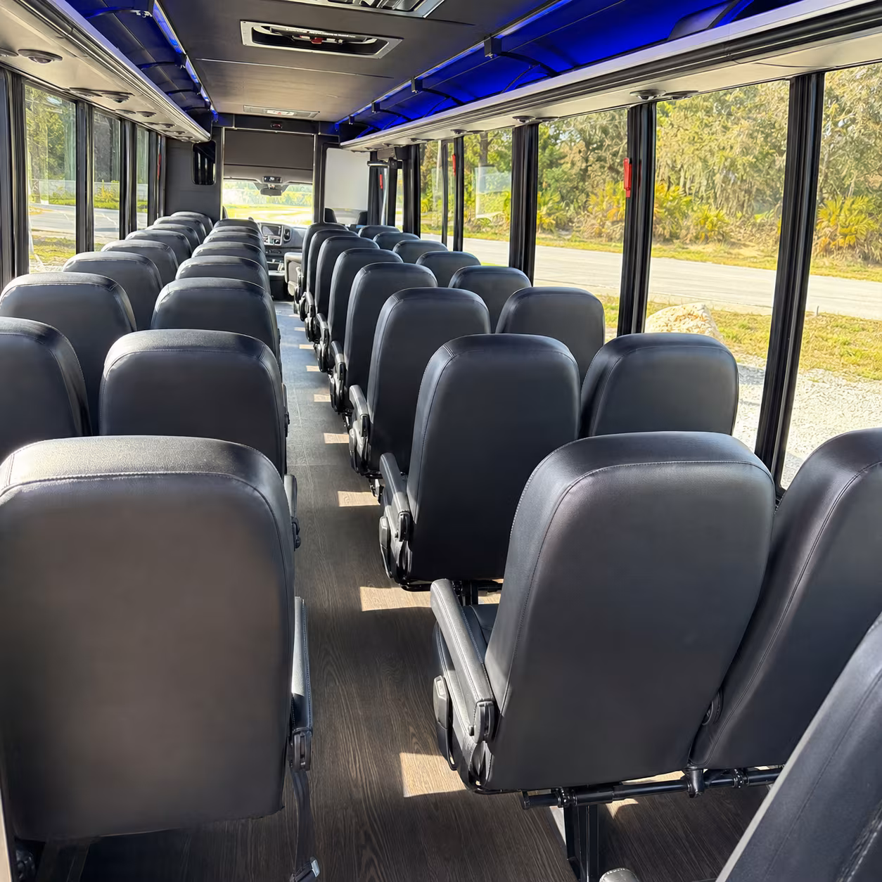 Bakersfield Corporate Transportation party bus exterior