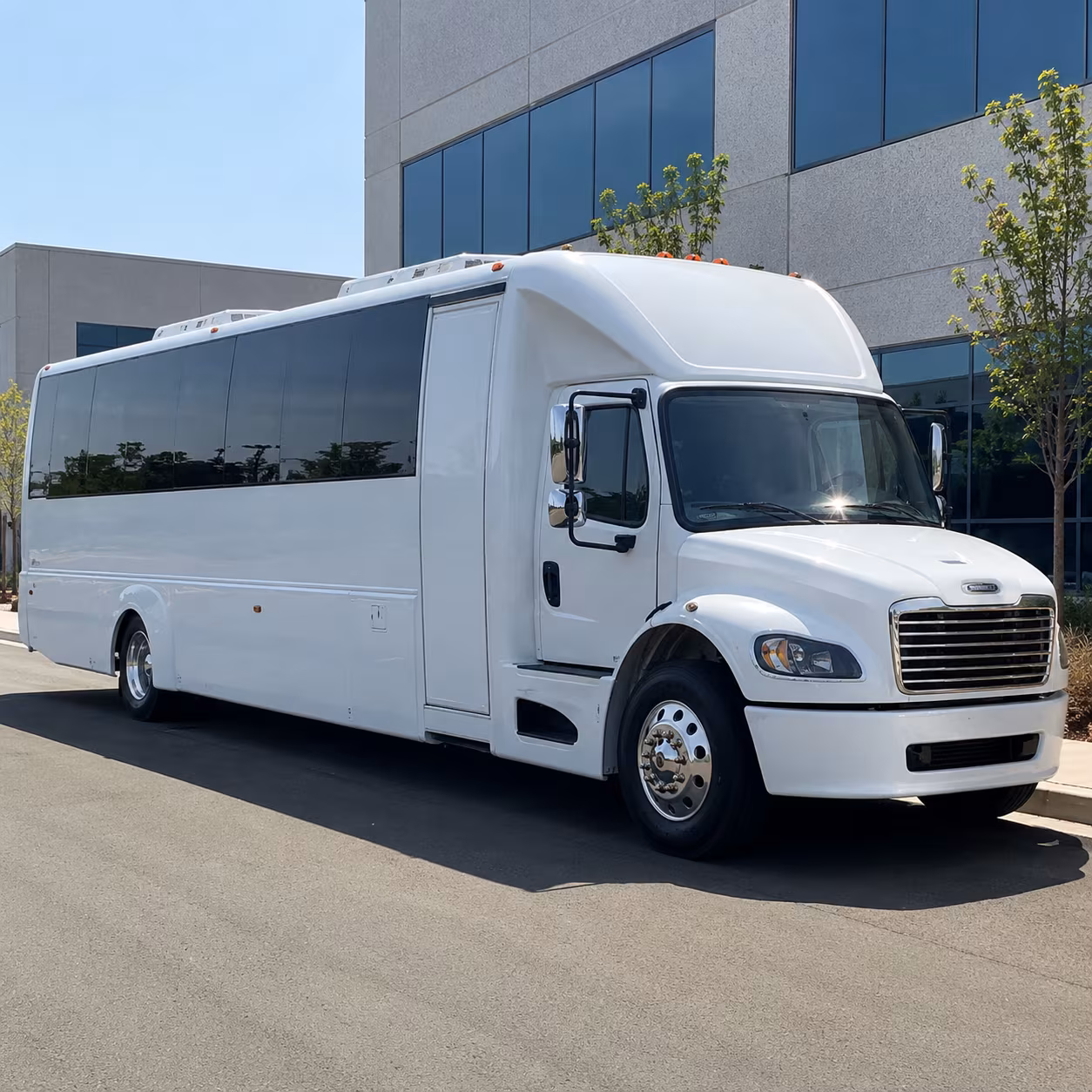 Bakersfield Private Event Transportation party bus exterior