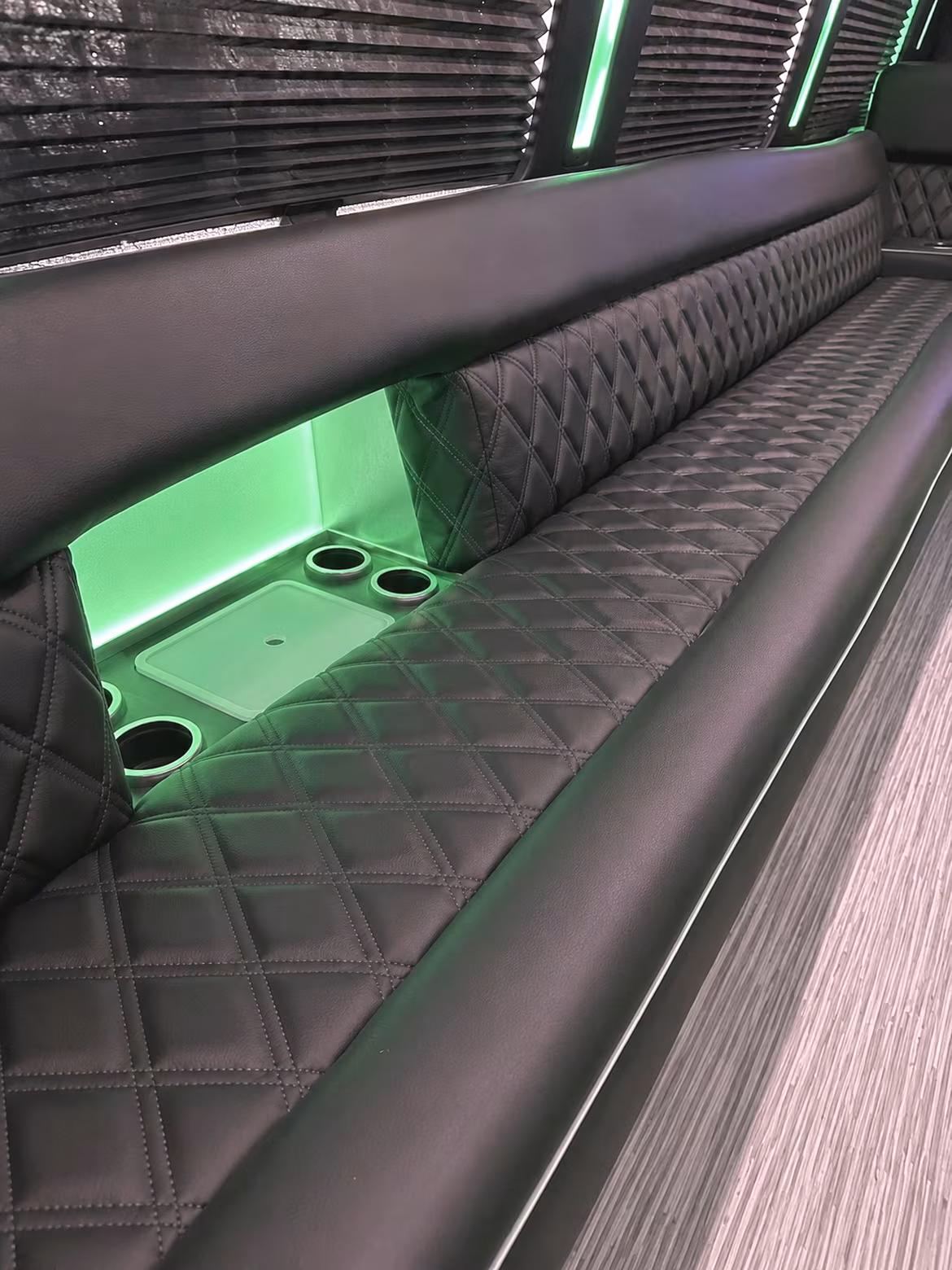 Bakersfield Prom & Homecoming Transportation party bus interior