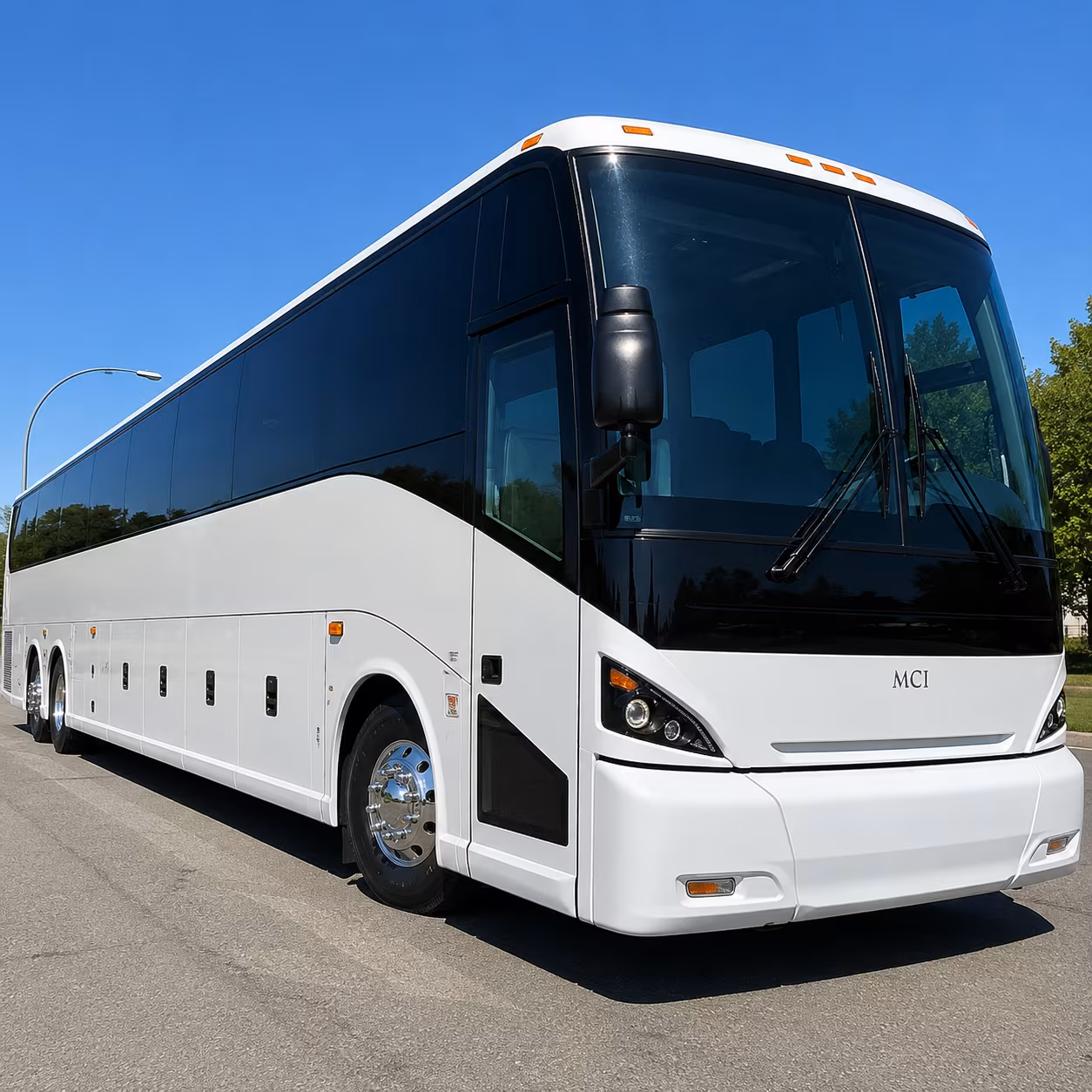 Bakersfield School Event Transportation party bus exterior