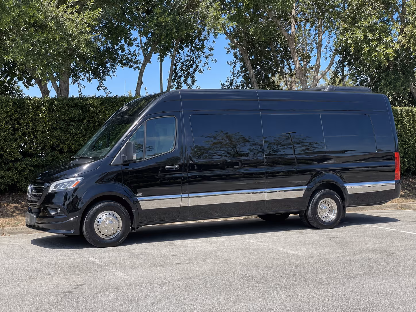 Bakersfield School Event Transportation party bus exterior