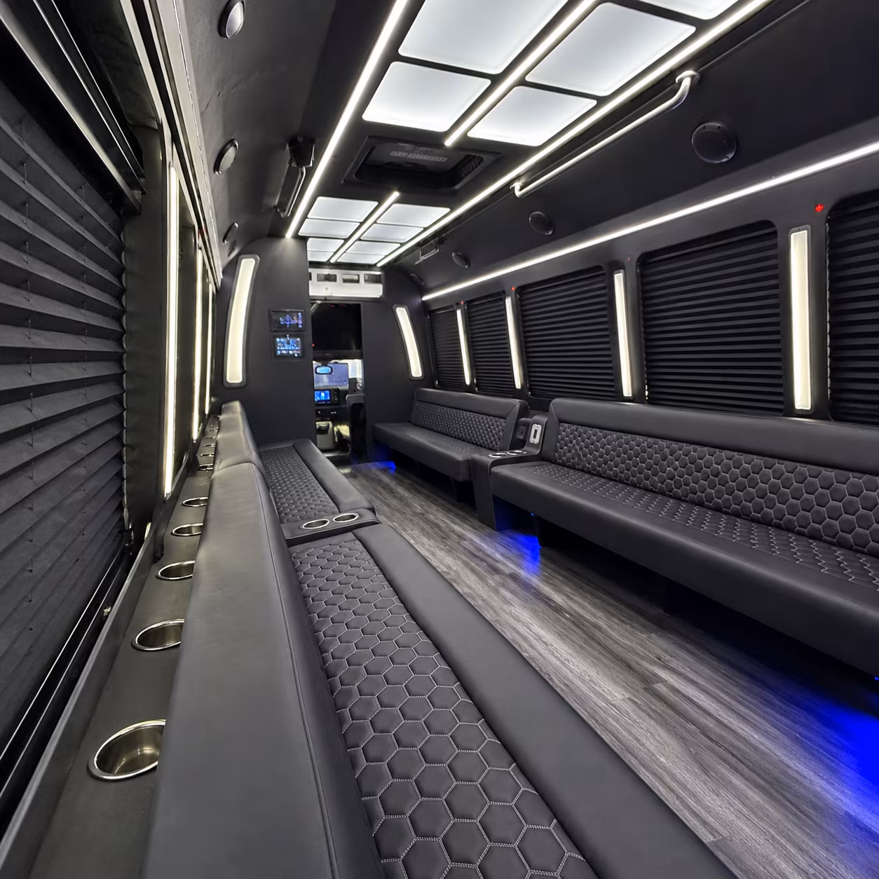 Bakersfield Sporting Event Transportation onboard seating