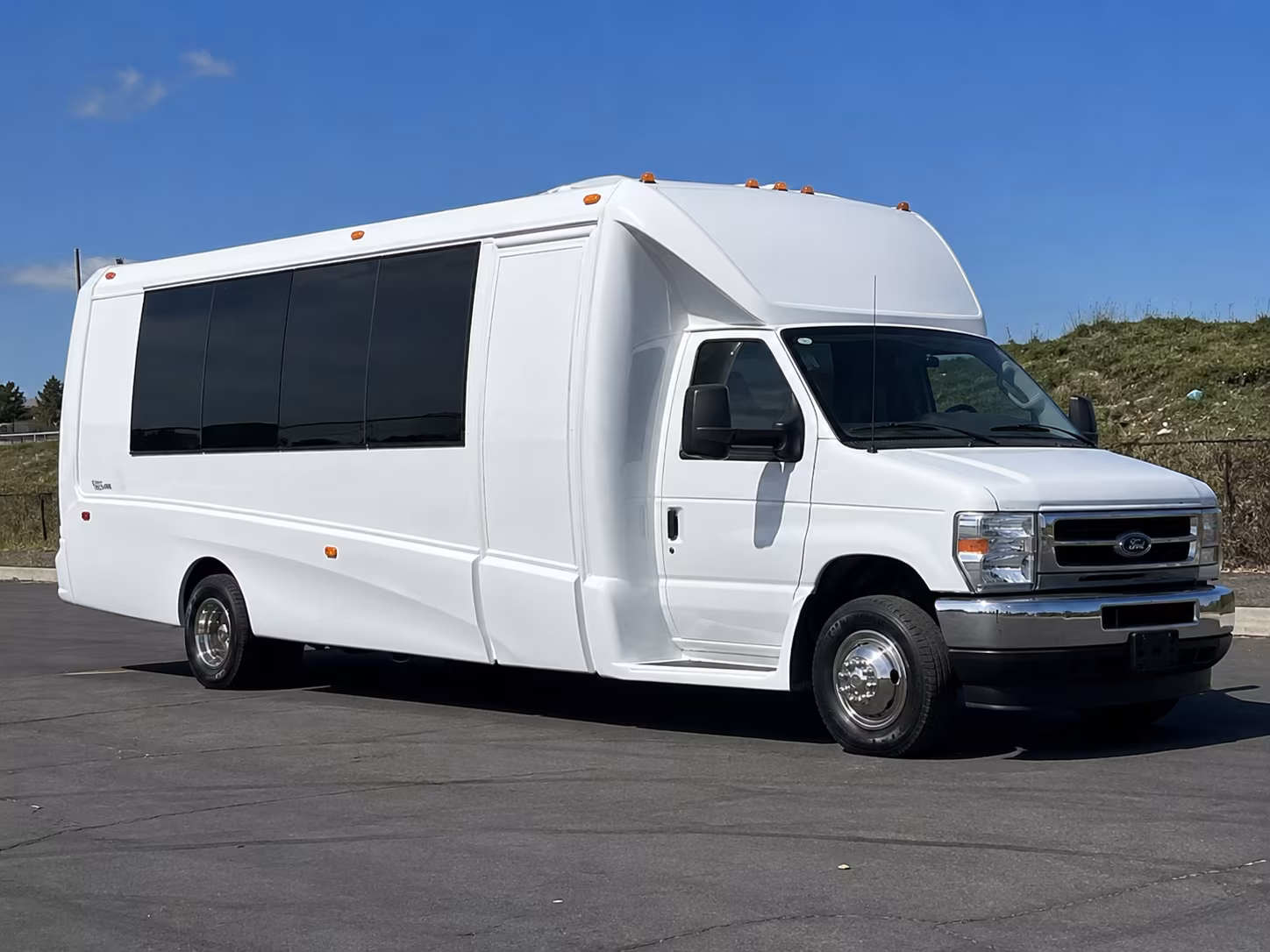 Bakersfield Sporting Event Transportation party bus exterior