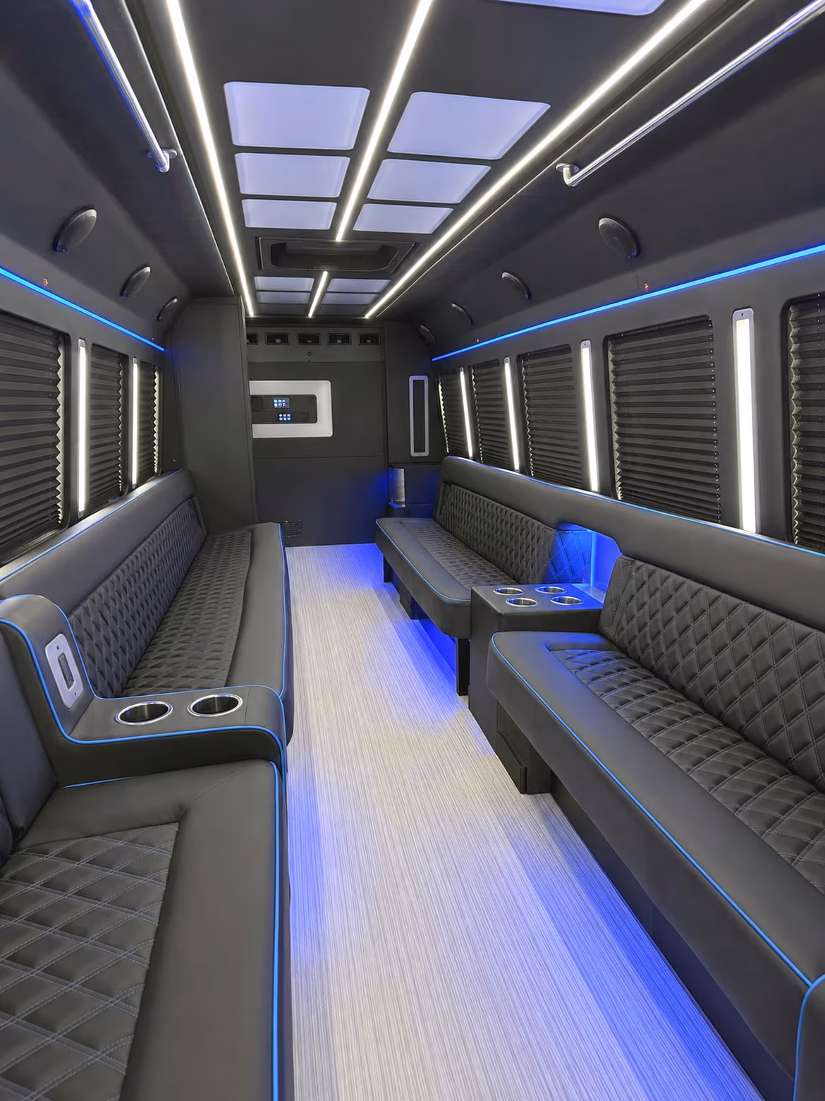 Bakersfield Wedding Transportation onboard seating