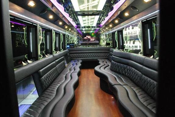 Tulare 25 Passenger Limo bus Interior