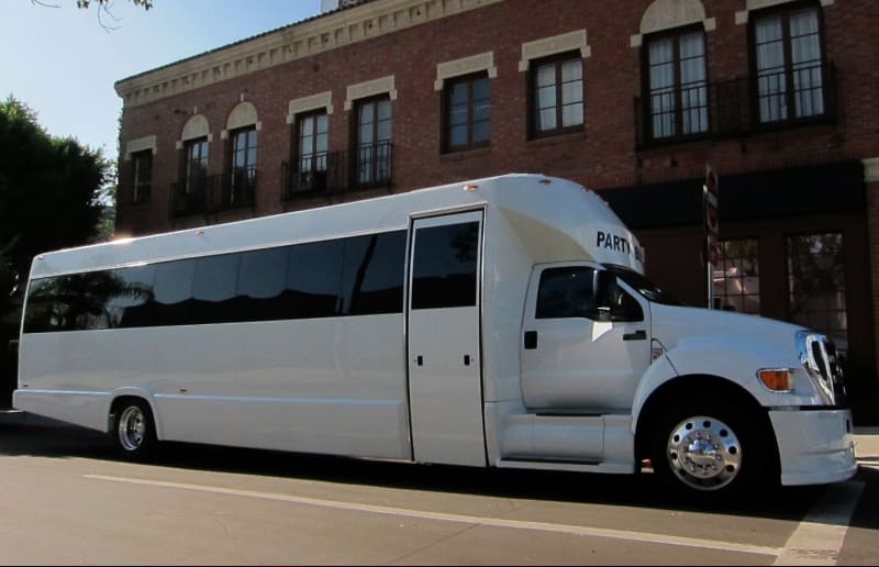 Tulare 30 Passenger Party Bus White
